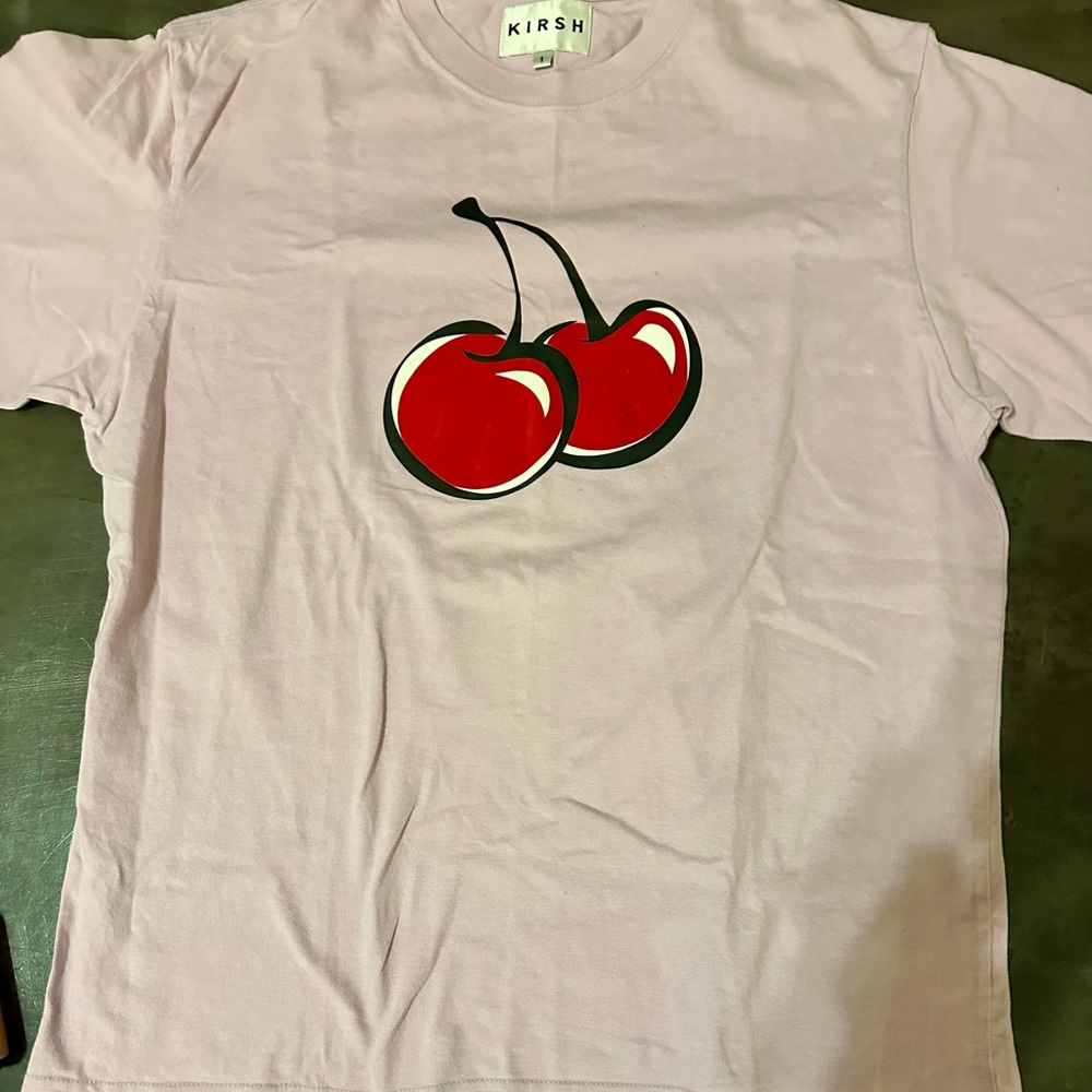 Cherry Graphic Tee - White and Red